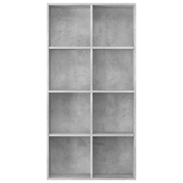 vidaXL Biblioth&egrave;que/Buffet Gris b&eacute;ton 66x30x130 cm Bois d&rsquo;ing&eacute;nierie