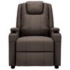 vidaXL Fauteuil de massage &eacute;lectrique marron similicuir