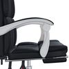 vidaXL Fauteuil inclinable de bureau Noir Similicuir