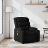 vidaXL Fauteuil de massage inclinable noir tissu
