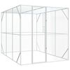 vidaXL Cage pour oiseaux Anthracite 210 x 304 x 213 cm Acier galvanis&eacute;