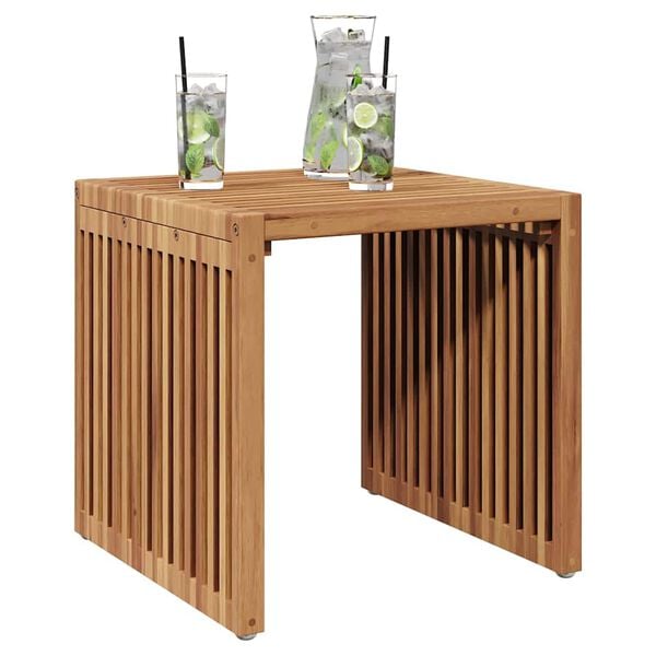 vidaXL Table d'appoint de jardin Marron 45 x 42,5 x 45 cm