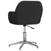 vidaXL Chaise pivotante de bureau Noir Tissu
