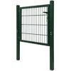 vidaXL Portillon Acier Vert 105x150 cm