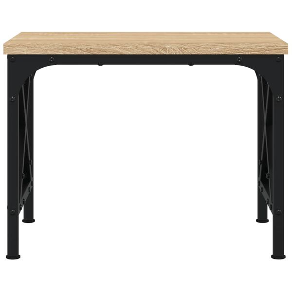 vidaXL Support d'imprimante ch&ecirc;ne sonoma 40x30x31 cm bois d'ing&eacute;nierie