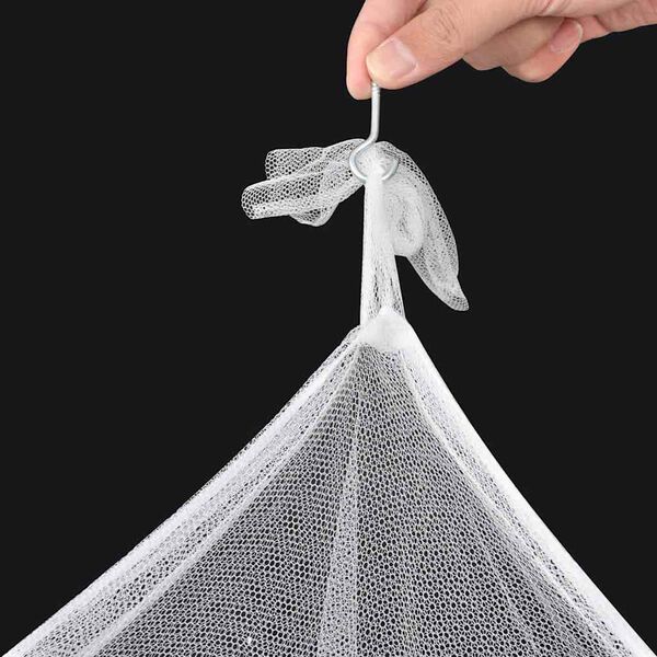 vidaXL Moustiquaire de lit carré 3 ouvertures 2 pcs