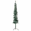 vidaXL Demi sapin de No&euml;l artificiel mince avec support Vert 180 cm