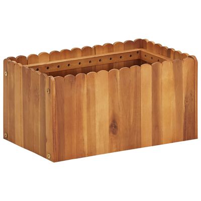 vidaXL Lit surélevé de jardin 50x30x25 cm Bois massif d'acacia