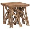 vidaXL Table basse en rondin 40x40x40 cm bois de récupération mélangé