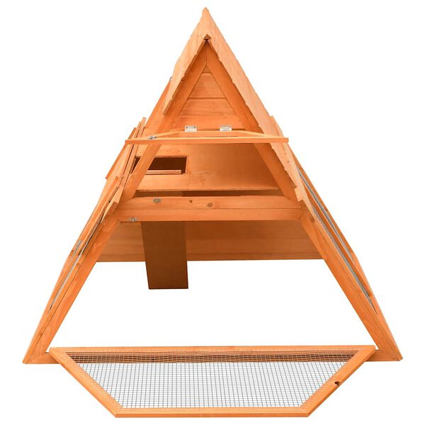 vidaXL Clapier Bois de pin et de sapin massif 152x128x108 cm