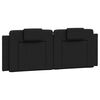 vidaXL Coussin de t&ecirc;te de lit Viana noir 153 cm similicuir