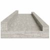 vidaXL &Eacute;tag&egrave;res murales 2 pcs Gris b&eacute;ton 80x9x3 cm