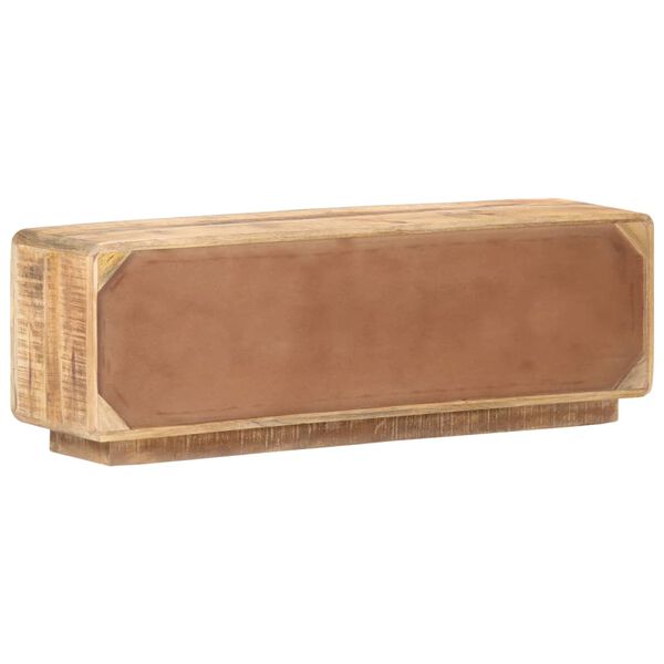 vidaXL Meuble TV 120x30x40 cm Bois de manguier brut