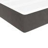 vidaXL Sommier &agrave; lattes de lit matelas gris fonc&eacute; 100x190 cm velours