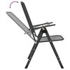 vidaXL Chaises pliables jardin lot de 4 Maille m&eacute;tallique Anthracite