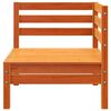 vidaXL Canap&eacute; d&rsquo;angle de jardin cire marron bois de pin massif