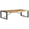 vidaXL Table basse 140x70x40 cm Bois de manguier brut