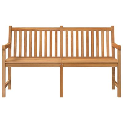 vidaXL Banc de jardin 150 cm Bois de teck solide