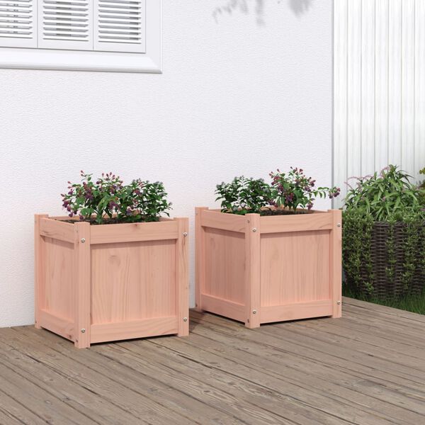 vidaXL Jardini&egrave;res 2 pcs bois massif douglas
