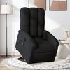 vidaXL Fauteuil inclinable de massage &eacute;lectrique noir tissu