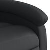 vidaXL Fauteuil de massage inclinable noir cuir véritable