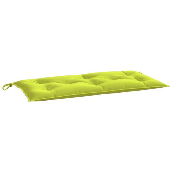 vidaXL Coussins de banc de jardin lot de 2 vert vif tissu Oxford