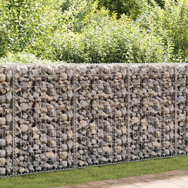 vidaXL Panier de gabion Acier galvanis&eacute; 200x30x100 cm