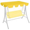 vidaXL Toit de rechange de balan&ccedil;oire Jaune 150/130x105/70 cm