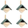 vidaXL Nichoirs 4 pcs 24x16x30 cm Bois de sapin