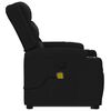 vidaXL Fauteuil inclinable de massage noir tissu