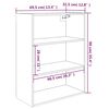 vidaXL Armoire murale suspendue Blanc brillant 69,5x32,5x90 cm