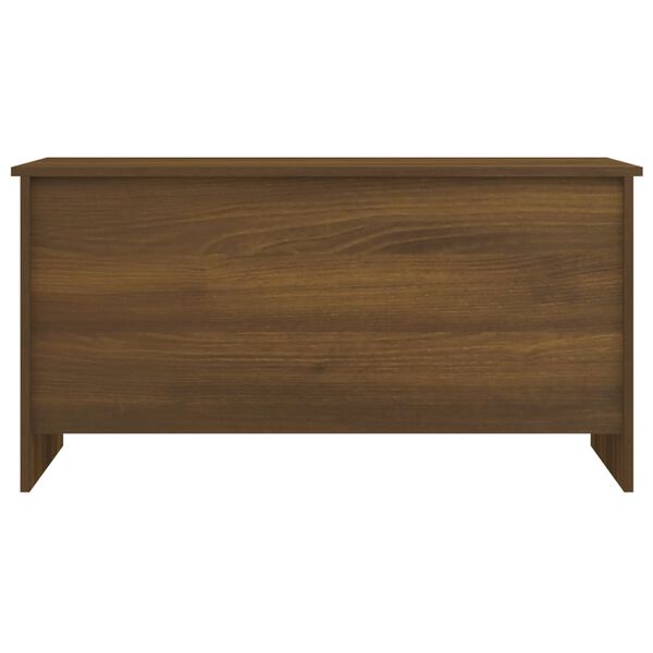 vidaXL Table basse Ch&ecirc;ne marron 102x55,5x52,5 cm Bois d'ing&eacute;nierie
