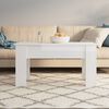 vidaXL Table basse blanc brillant 101x49x52 cm bois d'ing&eacute;nierie