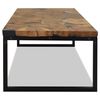 vidaXL Table basse Teck Résine 110x60x40 cm