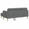 vidaXL Ensemble de Canapés 2 pcs Gris foncé 173 x 131 x 67 cm tissu