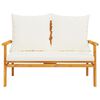 vidaXL Canap&eacute; de jardin 120 cm avec coussin bois d'acacia massif