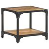 vidaXL Table basse 40x40x36 cm Bois massif de manguier brut