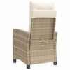 vidaXL Ensemble de bistro 3 pcs avec coussins beige résine tressée