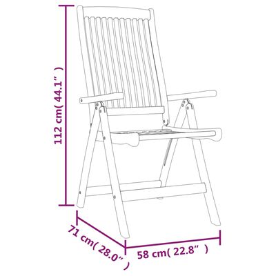 vidaXL Ensemble à manger de jardin 7 pcs Bois d'eucalyptus massif