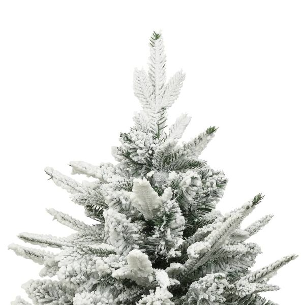vidaXL Sapin de No&euml;l artificiel &agrave; flocons de neige Vert 240 cm PVC/PE