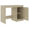 vidaXL Bureau Ch&ecirc;ne sonoma 140x50x76 cm Bois d&rsquo;ing&eacute;nierie