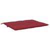 vidaXL Coussin de banc de jardin rouge bordeaux tissu oxford