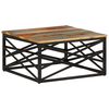vidaXL Table basse 68x68x35 cm Bois de r&eacute;cup&eacute;ration massif