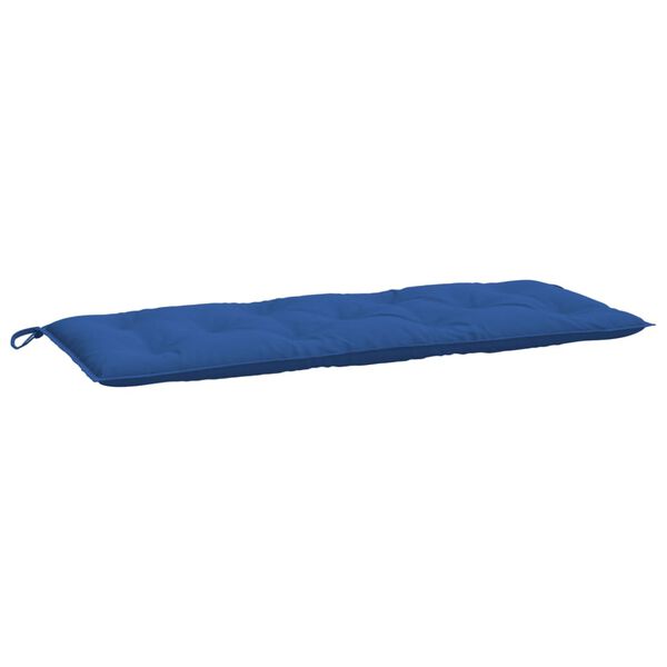 vidaXL Coussins de banc jardin lot de 2 bleu 120x50x7 cm tissu Oxford