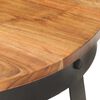 vidaXL Table basse &Oslash;68x43 cm Bois d'acacia solide