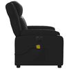 vidaXL Fauteuil inclinable de massage &eacute;lectrique noir similicuir