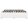 vidaXL Cadre de lit sans matelas blanc similicuir