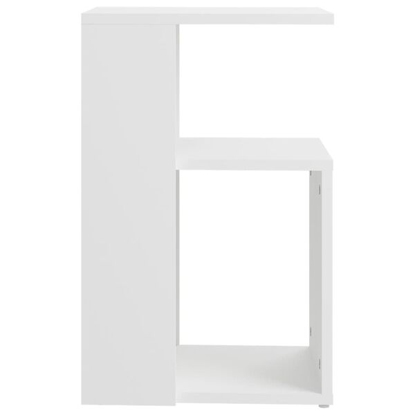 vidaXL Table d'appoint Blanc 36x30x56 cm Bois d&rsquo;ing&eacute;nierie