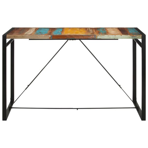 vidaXL Table de bar 175x90x110 cm bois massif de r&eacute;cup&eacute;ration