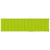 vidaXL Chaises longues lot de 2 et coussin vert vif Bois teck solide